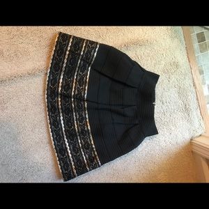 Black skirt with gold detail
